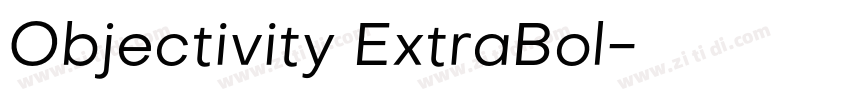 Objectivity ExtraBol字体转换